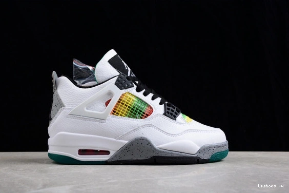 AQ9129-100 Rasta 4 Lucid Jordan Green Retro AQ9129-100 0529